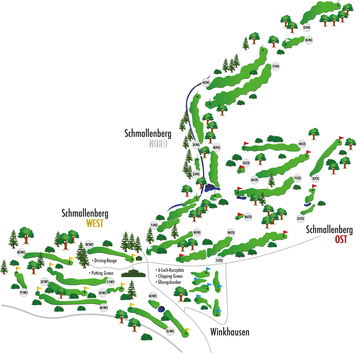 Lageplan Golfclub Schmallenberg